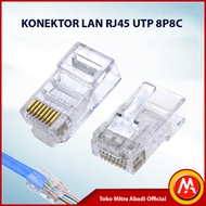 RJ45 UTP 8P8C LAN Connector Head / Internet CAT Connector