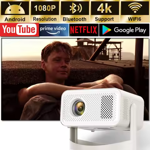 KaiAqua HT23 Plus Native Portable Projector 650ANSI 4K 1080P Auto Focus Keystone Correction BT5.2 An