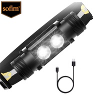 Sofirn D25S headlamp 18650 lampu SST40 LED 1200lm USB lampu suluh boleh dicas semula