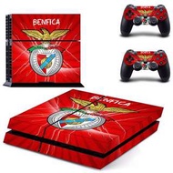 全新Benfica 賓菲加 PS4 Playstation 4保護貼 有趣貼紙 (包主機底面+2個手掣)