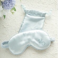 2PCS Personalized Rhinestones Initials Eye Mask With A Storage Bag Custom Sleep Mask Best Bridesmaid
