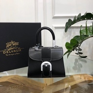 Belgian Lady Brand Delvaux Classic Masterpiece Eternal Classic Original Box Leather Imported Calfski