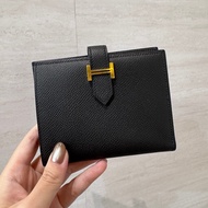 Hermes Bearn 黑金Epson短夾