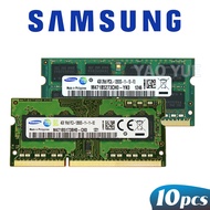 10X8GB 1600 1.5V 10X8GB 1600 1.5V แรมโน้ตบุค J20 10ชิ้น2GB 4GB 8GB DDR3 PC3L PC3 DDR3L 1066 1333 1600Mhz 8500S 10600S 12800S หน่วยความจำแบบ SODIMM โน้ตบุ๊ค