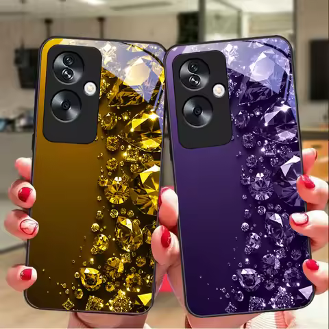 Full Diamonds For Oppo A79 5G 58 78 74 60 4G Reno 11F Realme GT 6 11 Note 50 10 C55 X2 Tempered Glas