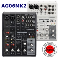 YAMAHA AG06MK2 B/H Live Streaming Mixer 6 Channel Black/White Free shipping direct from Japan