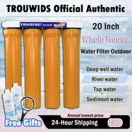 TROUWIDS Outdoor Water Filter Housing With Filter (20")