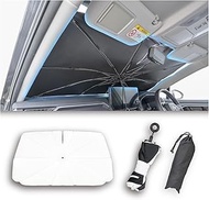Seiwa Sun Shade, High Heat Shielding Performance, Radicool Fabric, Front One-Touch Sun Shade for Car