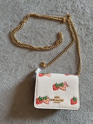 Coach 士多啤梨pattern 小廢包