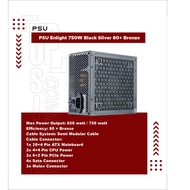 Psu Enlight 750W Black Silver 80+ 750W Modular Bronze