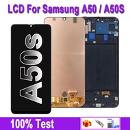 Samsung Galaxy หน้าจอ LCD สำหรับ OLED A50 SM-A505FN /Ds A505F /Ds A505หน้าจอ LCD สำหรับ A50s ของซัมซ