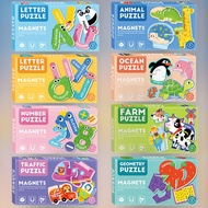 [SG Stock] Early Education Magnetic Stickers Fridge Magnet Puzzles