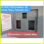 【hot sale】 Bolt On Panel Board 4 Branches 2 Pole 1 Phase America Center Breaker Box Enclosure GE Ro