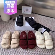 CELINE/CELINE 2025 New Style Slippers Fur Shoes Women CELINE Fur Slippers Women CELINE Wool Slippers