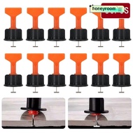 HONEYROOM 50pcs Tile Laying Clips, Leveling Clips Tile Laying Construction Tile Leveler Spacers, 0.9