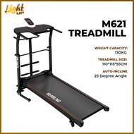 LIGHT UP Home Treadmill Exercise M621 Multifunctional Manual Treadmill Fitness Exercise