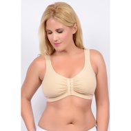 Front Hook Pocket Bra - suits mastectomy/post-operation recovery, includes pocket for prosthesis/silicone breast forms