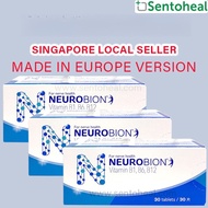 Neurobion 30 tablets x 3/ 6/ 9 packs [EXP: FEB 2027]- For Nerve Health/ Vitamin B1/ B6/ B12