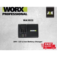 J&E WORX PROFESSIONAL WA3922 20V 6.0A Li-ion Battery Charger