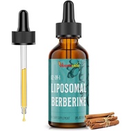 Berberine HCl Drops Supplement - Liposomal Berberine HCl Liquid- 2 fl oz