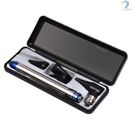 2 in 1 Otoscope and Eyes Diagnostic Tool Kit with LED Light 4mm Replaceable Ear Tips Portable Stainless Steel Handheld Optical Otoscope Ears Diagnostic Supplies  [Sellwell]TOP2