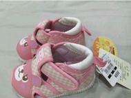 日本帶回 西松屋 女童幼童女寶寶 12碼 粉色可愛小熊學步鞋女童鞋 #把愛傳出去
