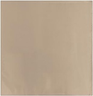 Men's Silk Blend Solid Color Pocket Square Handkerchief Hanky, Biscotti, One Size