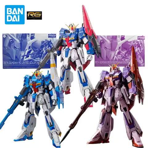 Bandai RG MSZ-006 Zeta Gundam Anime LIMITED COLOR Ver. Figures Zeta Gundam Biosensor Image Color Gun