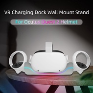 Wall Mount Charging Dock for Oculus Quest 2 Helmet - White
