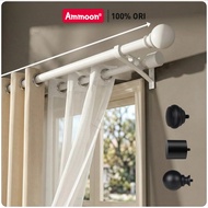 Curtain Rod(1 Floor/2 Floors) Eyelet Rails Rod Size 26 Mm./1 Inch Complete Equipment Ready To Instal