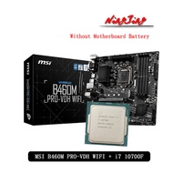 Intel Core i7 10700F CPU + MSI B460M PRO VDH WIFI Motherboard Suit No integrated graphics card LGA 1