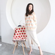 PEACHY SWEATHER KOREA SWEATHER PEACH SWEATHER CUTE KOREAN CARDIGAN PREMIUM MATERIAL KNITTED CARDIGAN