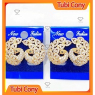 Đôi Bông Tai Nữ Mạ Vàng Kiểu Chim Công B1205-120 - Mang Đi Chơi Đi Tiệc Đều Đẹp - Tubi Cony