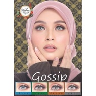 P-0.00 14.2mm Gossip Western eyes contact lens 月抛美瞳眼影眼镜