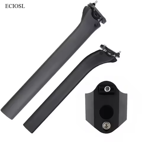 Ultralight Carbon Seatpost Rod 340mm New F Bicycle Saddle Compatible 0 Degree 25 Degree Options for 
