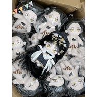 Doll 20cm. Black Mien doll. Doll 20cm with fried silk hair