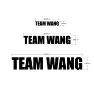 Dicut TEAM WANG Sticker