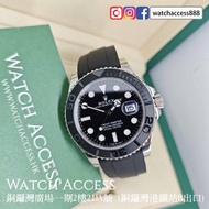 <白金><2019年保用證> 226659 白金 黑面 膠帶 Yacht-Master 42mm (116655 126655 226658 116622 126622 116519 116519ln