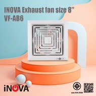 Global House INOVA พัดลมระบายอากาศฝังฝ้าเพดาน ขนาด 8 นิ้ว รุ่น VF-AB6 สีขาว  รับประกันของเเท้!