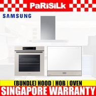 (Bundle) Samsung NZ64B5067YY/SP + NK36CB665WWHSP + NV7B6675CAA/SP Bespoke Built-in Hob Hood + Oven