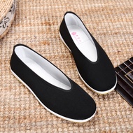 Old Beijing cloth shoes for men, round mouth casual shoes for middle-aged and elderly peop老北京布鞋男款 圆口