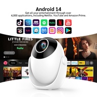 SALANGE Q3 Pro Smart Projector Android14 Version Wifi6 BT5.2 and Bluetooth 1080P 4K Mini Portable LC