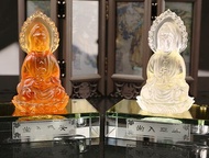 New arrive Lotus Buddha Guanyin sided glass ornaments/for car/for home琉璃双面观音莲花佛像摆件