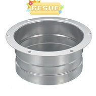 GESH10E Duct Connector Flange, 3/4/5/6/8 inch Galvanized Iron Metal Straight Pipe, Kitchen Pipe Conn
