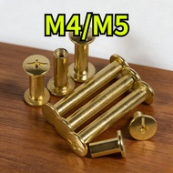 [YDY-R1] Book binding screw/ chicago screw/ Copper-Plated binding screw / scrapbook photo album M4/M