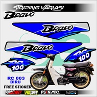 SUZUKI BRAVO RC100 MOTORCYCLE VARIATION STRIPING STICKER / SUZUKI BRAVO RC100 MOTORCYCLE STRIPING LI