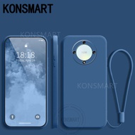 Konsmart cho Honor x9b x9a 5g 2023 trường hợp mềm Silicone lỏng Honor X7A x8a dây bảo vệ Ốp điện tho