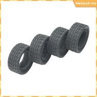 [BlesiyaedMY] RC Rubber Tyre Set RC Car Wheel Tires 1:18 Replacement Assembly Car Parts Rubber Tires