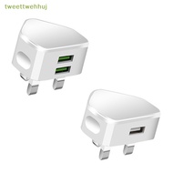 tweettwehhuj UK Plug Single USB Double USB Adapter Mains USB Adaptor Wall Charger Travel Wall Charger Travel Charging Cable sg