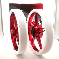 ( HOT ITEM ) KING DRAG SPORT RIM FG510 YAMAHA LC135 ( CHROME RED ) sp522